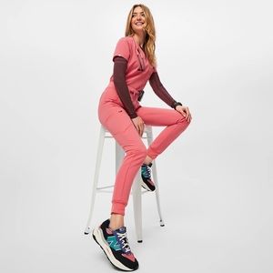 Figs Pink Scrub Set - Dessert Pink